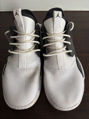 Light Gray and Black Mesh Sneakers